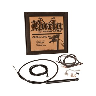 16" Gorilla Bar Cable Kit Black Vinyl Cable Clutch ABS