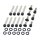 Primary Cover Screw Kit For FL Shovel, FX Shovel Satin Black Powder Coated