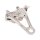 Integrated 125 x 4R Four Piston Caliper Chrome Rear