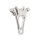 Integrated 125 x 4R Four Piston Caliper Chrome Rear
