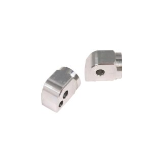 Peg Clevis for MIZU Custom Design and Race Pegs Passenger Silver