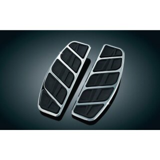Kinetic Floorboard Inserts For H-D Traditional Driver Boards Chrome
