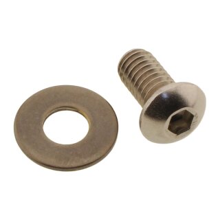 Aircleaner Screw Kit Supplied are 1 screw and 1 washer Stainless Steel