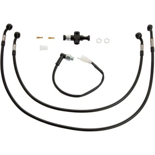 Brake Line Kit for Ricks Forward Controls for Softail M8 For Ricks OEM and + 2" Forward Controls Black