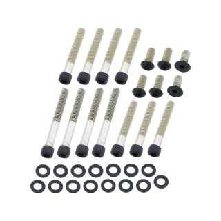 Primary Cover Screw Kit For Sportster Satin Black Powder Coated