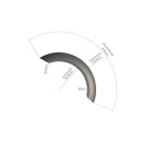 Ricks 150mm Tire Bobber Rear Fender Raw Steel