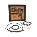15" Bagger Bar Cable Kit Black Vinyl ABS