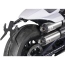 Sportster S 2in2 Racing Muffler and Mid-Pipe Set Endcap Tracker Carbon Stainless Steel Satin