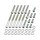 Primary Cover Screw Kit For Dyna, Softail Stainless Steel