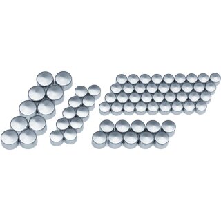 Engine Bolt Cover Kit for Milwaukee-Eight Engines Black