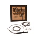 13" Bagger Bar Cable Kit Stainless Steel Clear...
