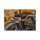 8" Fast Back Risers CNC milled for OEM HD or KOSO Digital Speedometer Black 1" Anodized