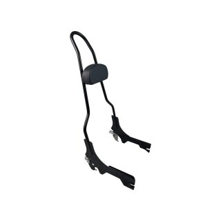 23" Quick Release Sissy Bar with Pad Gloss Black Powder Coated