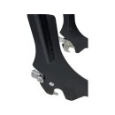 23" Quick Release Sissy Bar with Pad Gloss Black Powder Coated