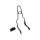 23" Quick Release Sissy Bar with Pad Gloss Black Powder Coated