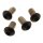 Headlamp-/Fork Cover Screw Kit Gloss Black Powder Coated