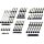 Complete Engine Screw Kit Screws for Touring Primary-, Cam-, Inspection-, Derby-, Timer-, Tranny Side Cover, Rockerboxes, Lifterbase Gloss Black Powder Coated