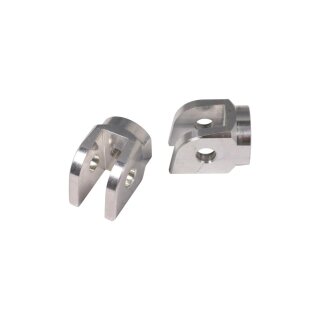 Peg Clevis for MIZU Custom Design and Race Pegs Rider Silver