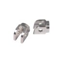 Peg Clevis for MIZU Custom Design and Race Pegs Rider Silver