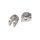 Peg Clevis for MIZU Custom Design and Race Pegs Rider Silver
