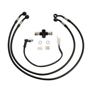 Brake Line Kit for Ricks Forward Controls for Softail M8 For Ricks + 4" Forward Controls Black