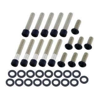 Primary Cover Screw Kit For Touring Satin Black Powder Coated