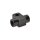 M10x1 Distributor 2-fold, 180° Elbow Black