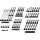 Complete Engine Screw Kit Screws for Sportster Primary-, Sprocket-, Cam-, Derby-, Timer-, Inspection Cover, Anti-Rotation-Plate, Lifterbase, Rockerboxes Gloss Black Powder Coated