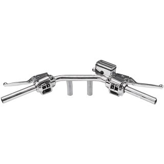 82-95 Early Style Handle Bar Control Kit Chrome 5/8" Single Disc