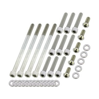 Primary Cover Screw Kit For Dyna, Softail, Touring Stainless Steel