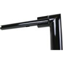 2" Str8UP Softail Handlebars Tall (380mm), Width Lower Tube 300 mm Black Powder Coated Hydraulic Clutch Throttle By Wire
