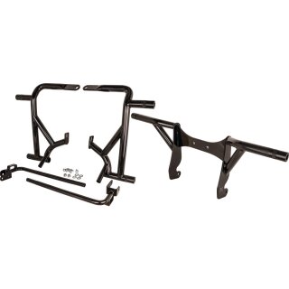 Brawler Front and Rear Crash Bar Kit Black Powder Coated