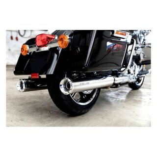 Miller, Cleveland 114" slip-on mufflers. Euro 5. Polished