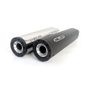 Miller, Independence slip-on mufflers. Euro 4. Matte black