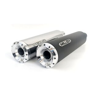 Miller, Nevada 2-1 slip-on muffler. Euro 3. Polished