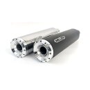 Miller, Nevada 2-1 slip-on muffler. Euro 3. Polished