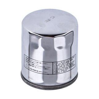 Athena, spin-on oil filter. Chrome