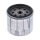 Athena, spin-on oil filter. Chrome