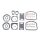Athena, top end gasket kit. Panhead