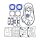 Athena, motor gasket kit (excl. oil seals). XL883