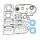 Athena, motor gasket & seal kit. Evo XL