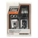 COLONY SWINGARM END CAP & NUT KIT