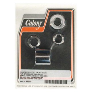 COLONY AXLE SPACER KIT FRONT, SMOOTH