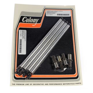 Colony Aluminium einstellbare Stößelstangen Umrüstung Kit für Harley Shovel 66-84