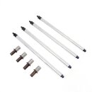 Colony Aluminium einstellbar Stößelstangen Umrüstung Kit für Harley Shovel 66-84