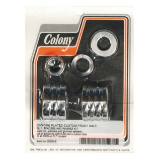 COLONY AXLE SPACER KIT FRONT, GROOVED
