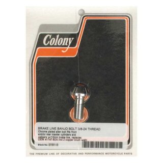 COLONY BANJO BOLTS, 3/8-24