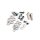 Colony, transmission mount kit. Zinc