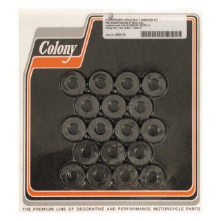 Colony head bolt washer set. Black