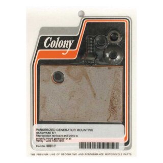 Colony, generator mount kit. Parkerized
